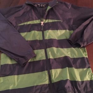 Lands End boys preppy raincoat